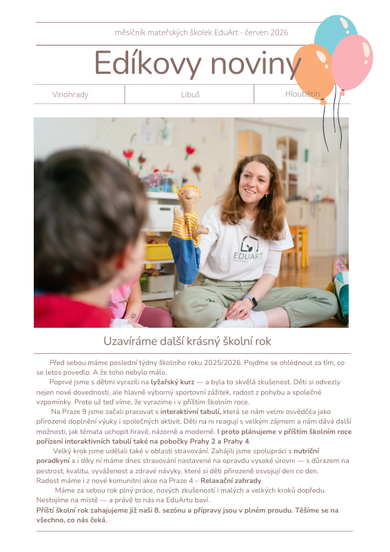 Aktuální newsletter: Newsletter 06/2026